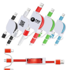 Retractable 3-in-1 Charging Cable